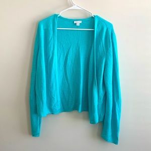 J Jill open long sleeve cardigan